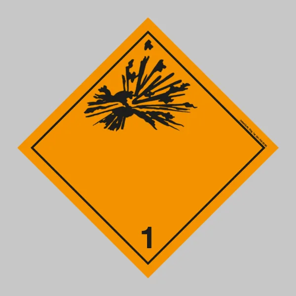 Klasse 1 Explosive Stoffe und Gegenstände | 25×25 cm