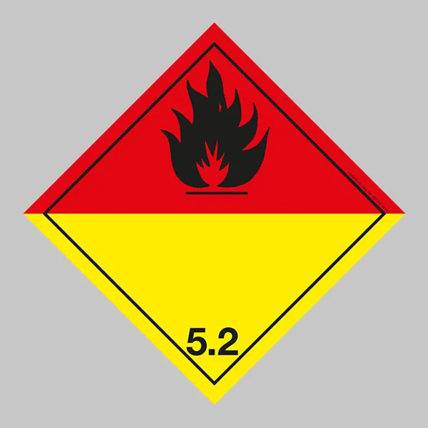 Klasse 5.2 Organische Peroxide | 25×25 cm